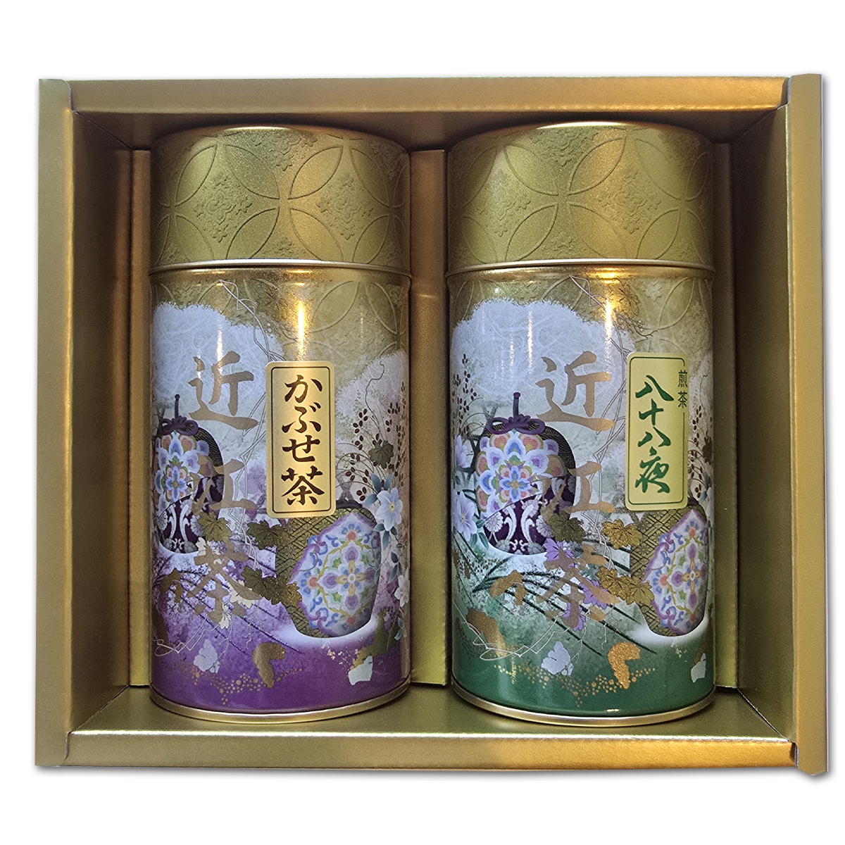 煎茶・かぶせ茶詰合せ(缶入）